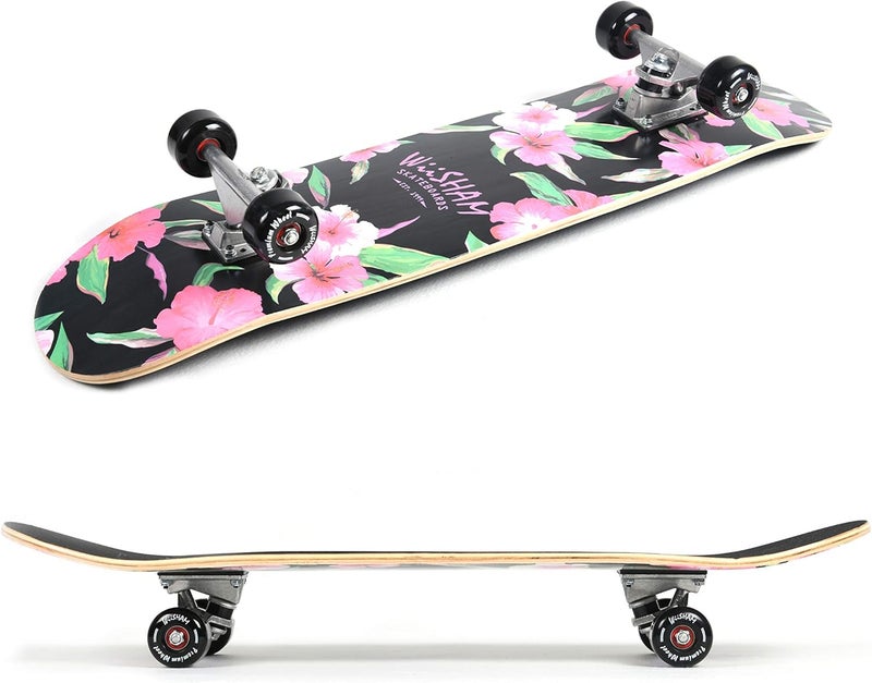 Amrgot Skateboards for Beginners,31 * 8 inches Complete Skateboards for Kids,Boys,Girls and Adults,7 Layer Maple Wood,Double Kick Deck Concave Standard and Tricks Skateboard - Image 2